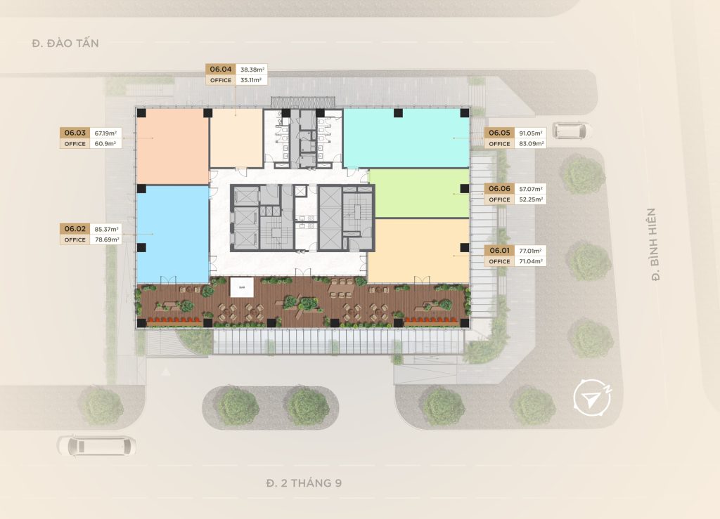 MẶT BẰNG TẦNG 6